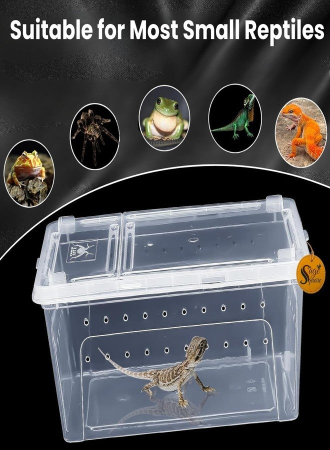 Sage Square Transparent Turtle Enclosure: Create a Crystal-Clear Habitat for Your Aquatic Companion, Offering an Unparalleled Perspective into Their Underwater Domain, Offering an Unobstructed View - Image 2